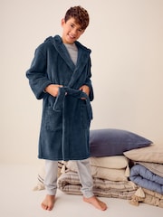 Navy Blue Fleece Robe (1.5-16yrs) - Image 1 of 9