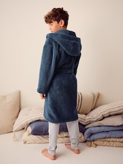 Navy Blue Fleece Robe (1.5-16yrs) - Image 3 of 9