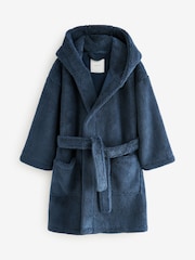 Navy Blue Fleece Robe (1.5-16yrs) - Image 6 of 9