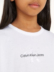 Bela - Calvin Klein 100% bombaž Monologo Jersey Top - Slika 3 iz 3