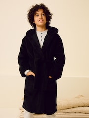 Black Fleece Robe (1.5-16yrs) - Image 1 of 9