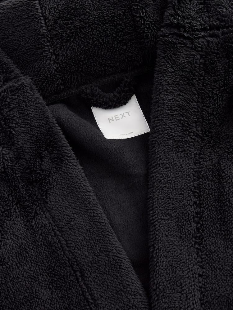 Black Fleece Robe (1.5-16yrs) - Image 8 of 9