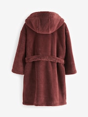 Burgundy Red Fleece Robe (1.5-16yrs) - Image 5 of 7
