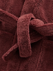 Burgundy Red Fleece Robe (1.5-16yrs) - Image 6 of 7
