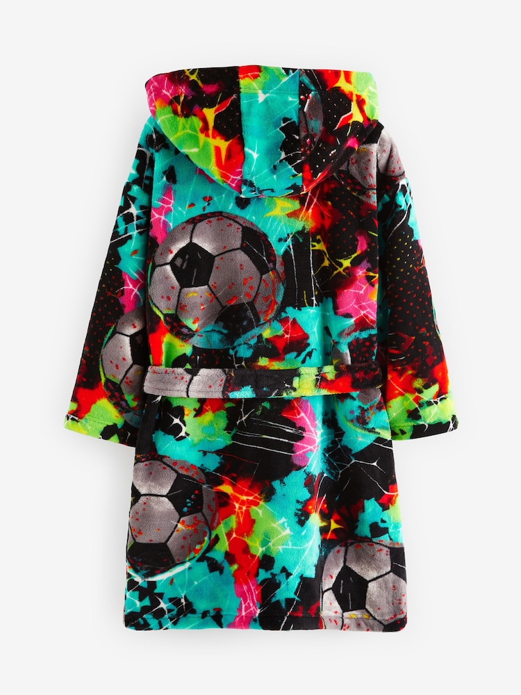 Felkleurige voetbal met meerdere kleuren - Fleece Robe (3-16yrs) - Image 7 of 8