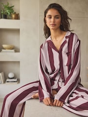 Bær rød stribet - Pyjamas med knapper - Image 4 of 11