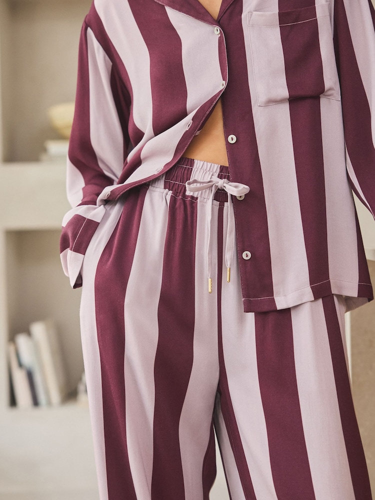 Bær rød stribet - Pyjamas med knapper - Image 8 of 11