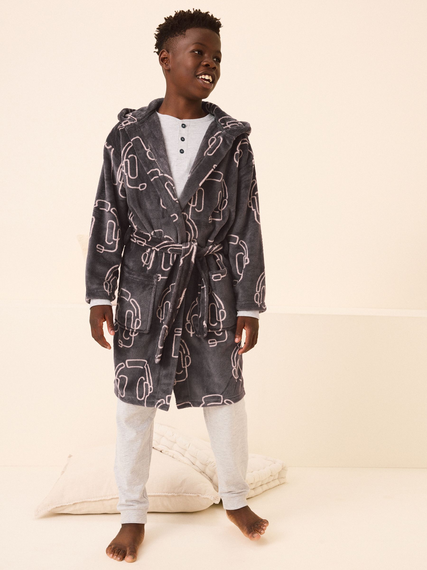 Buy Charcoal Grey Gamer Robe (3-16yrs) from the Next UK online shop
