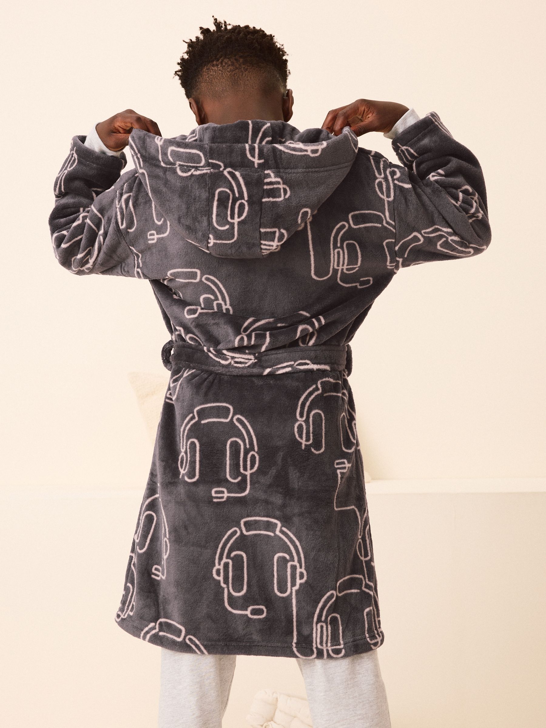 Buy Charcoal Grey Gamer Robe (3-16yrs) from the Next UK online shop