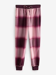 Berry Red Check Cosy Long Sleeve Pyjamas - Image 6 of 7