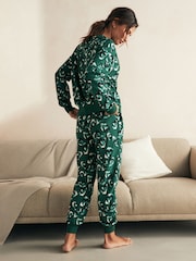 Green Leopard Cosy Long Sleeve Pyjamas - Image 2 of 6