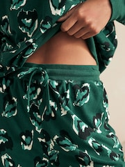 Green Leopard Cosy Long Sleeve Pyjamas - Image 3 of 6