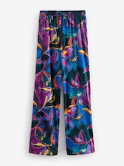 Green Floral Ruched Sleeve 100% Cotton Pyjamas - Image 8 of 10