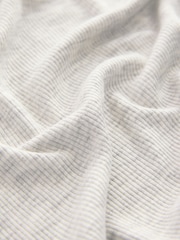 Grey Ribbed Long Sleeve Pyjamas - Image 9 of 9