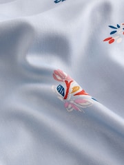 Blue Ditsy Floral Button Through Pyjamas - Image 8 of 8