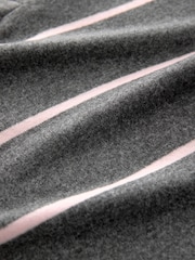 Grey/Pink Stripe Supersoft Long Sleeve Pyjamas - Image 9 of 9