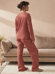 Rosewood Spot 100% Cotton Long Sleeve Pyjamas - Image 2 of 10