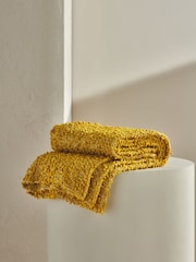 MADE.COM Ochre Agda Boucle Textured Throw - Image 3 of 5