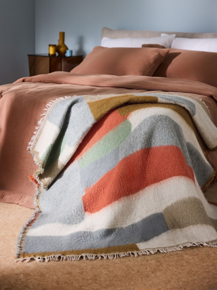 MADE.COM Multi Kyla Brushed Throw - Image 1 of 6 MADE.COM Multi Kyla Brushed Throw - Image 1 of 6