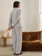 Grey Cosy Button Through Pyjamas - Image 3 of 8