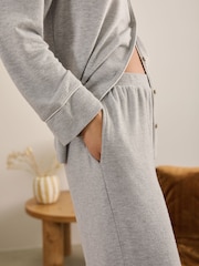 Grey Cosy Button Through Pyjamas - Image 4 of 8