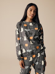 Grey 100% Cotton Glow-In-The-Dark Pyjamas - Image 4 of 11