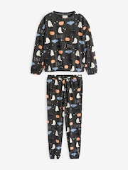 Grey 100% Cotton Glow-In-The-Dark Pyjamas - Image 6 of 11