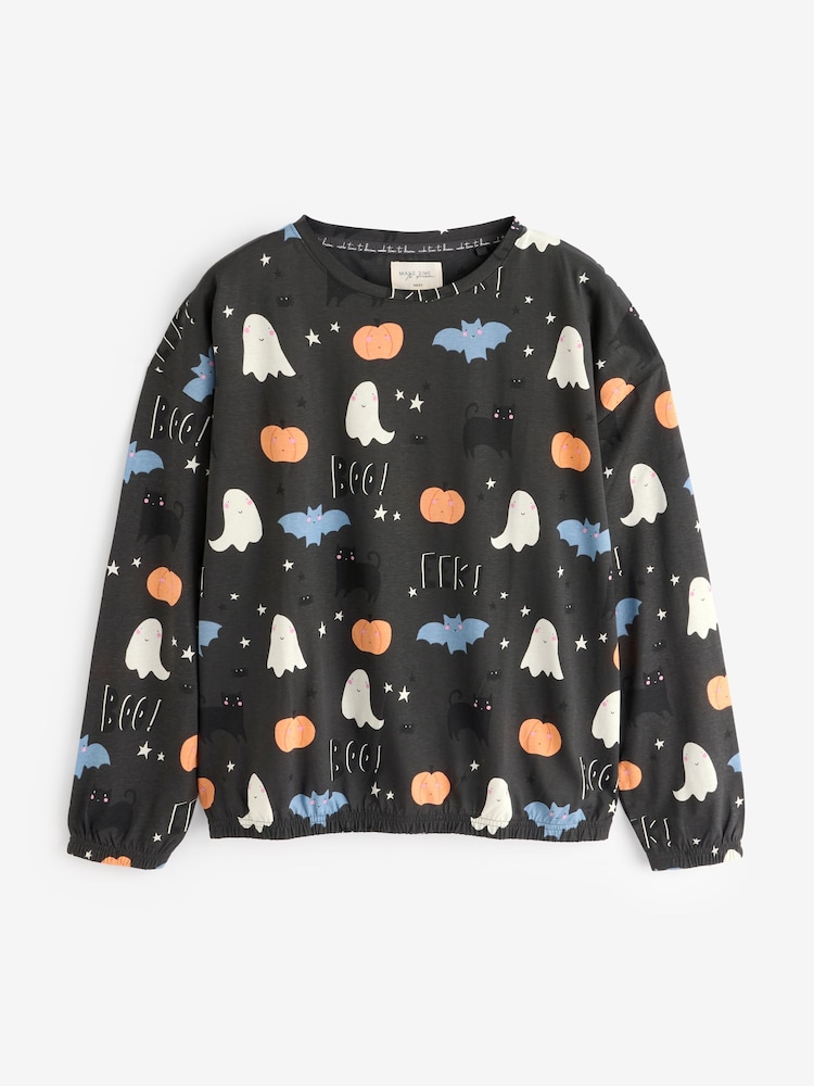 Grey 100% Cotton Glow-In-The-Dark Pyjamas - Image 7 of 11