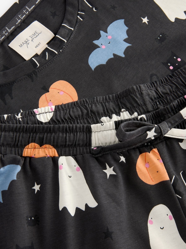 Grey 100% Cotton Glow-In-The-Dark Pyjamas - Image 9 of 11