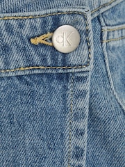 Calvin Klein Blue Marble Denim Skort - Image 6 of 6