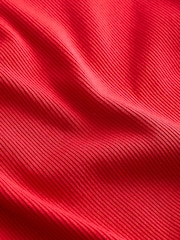 Красный - Лонгслив воротник Zip Top - Image 6 of 7