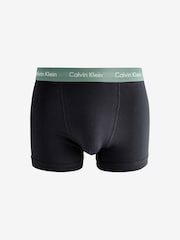 Calvin Klein Black/Multi Bands Classic Stretch Trunks 5 Pack Boxers - Image 4 of 8