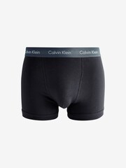 Calvin Klein Black/Multi Bands Classic Stretch Trunks 5 Pack Boxers - Image 6 of 8