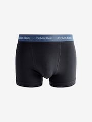 Calvin Klein Black/Multi Bands Classic Stretch Trunks 5 Pack Boxers - Image 7 of 8