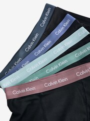 Calvin Klein Black/Multi Bands Classic Stretch Trunks 5 Pack Boxers - Image 8 of 8