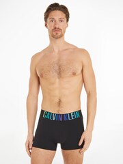 Calvin Klein Black Single Rainbow Trunks - Image 1 of 6