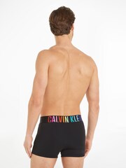 Calvin Klein Black Single Rainbow Trunks - Image 2 of 6