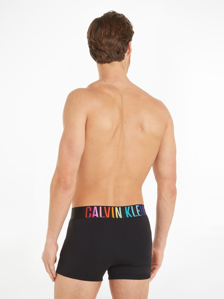 Calvin Klein Black Single Rainbow Trunks - Image 2 of 6