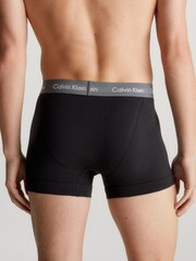 Calvin Klein Dark Black Classic Stretch Trunks 3 Pack Boxers - Image 2 of 9