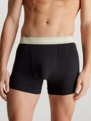 Calvin Klein Dark Black Classic Stretch Trunks 3 Pack Boxers - Image 3 of 9