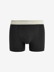 Calvin Klein Dark Black Classic Stretch Trunks 3 Pack Boxers - Image 5 of 9