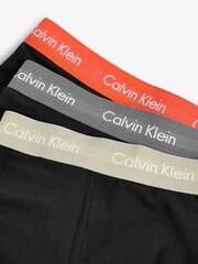 Calvin Klein Dark Black Classic Stretch Trunks 3 Pack Boxers - Image 9 of 9