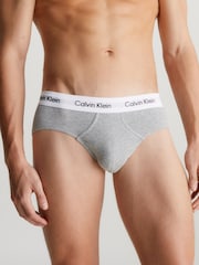 Calvin Klein Grey Cotton Stretch Hip 3-Pack Boxer Briefs - Image 2 of 7