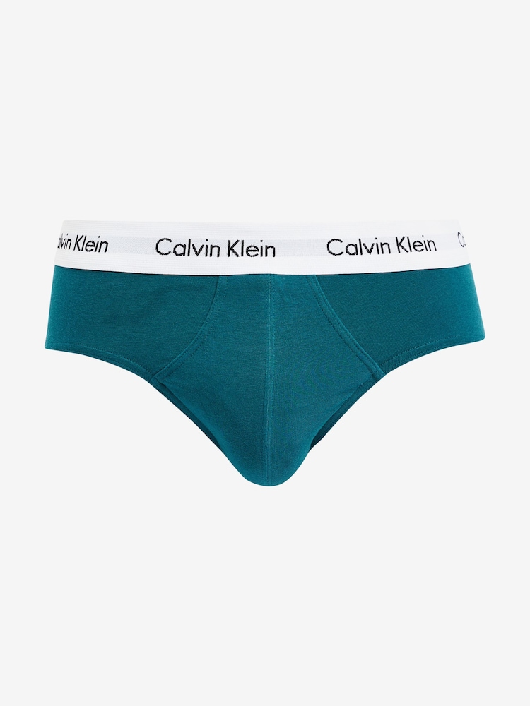 Calvin Klein Grey Cotton Stretch Hip 3-Pack Boxer Briefs - Image 7 of 7