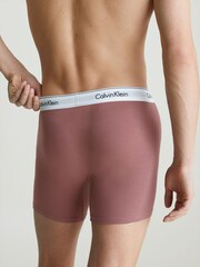 Calvin Klein Blue Boxers 3 Pack - Image 3 of 4