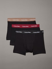 Calvin Klein Black Animal Classic Stretch Trunks 3 Pack Boxers - Image 1 of 7