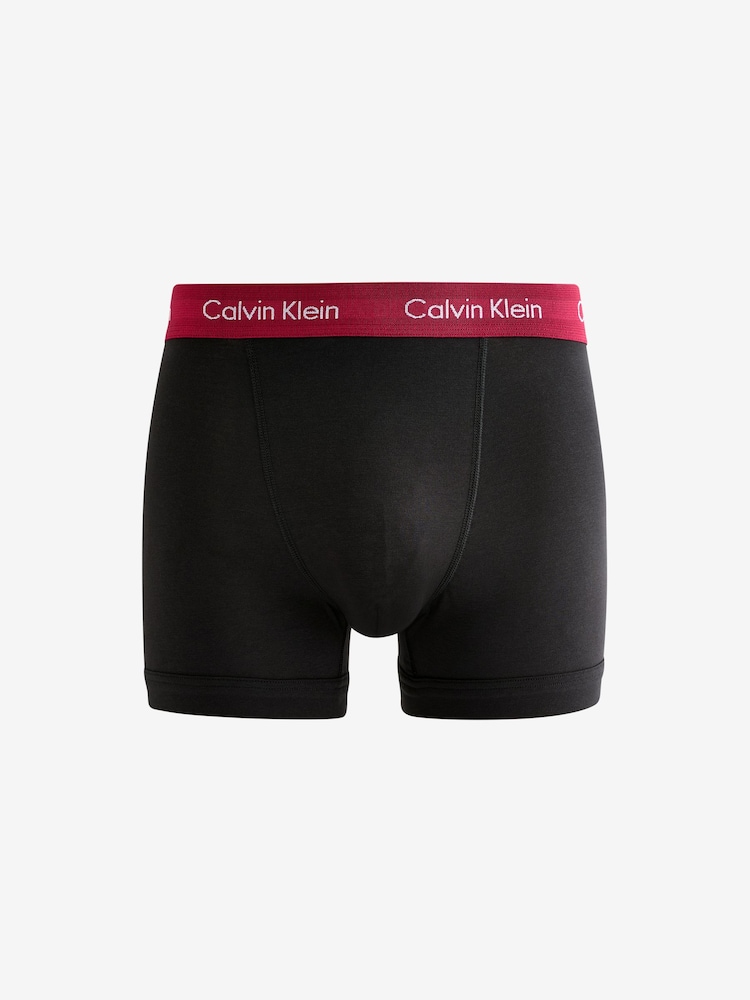 Calvin Klein Black Animal Classic Stretch Trunks 3 Pack Boxers - Image 7 of 7