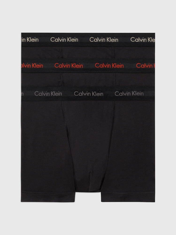 Calvin Klein Black Chrome Classic Stretch Trunks 3 Pack Boxers - Image 1 of 7