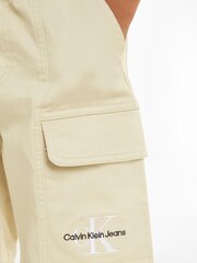 Calvin Klein Green Logo Cargo Shorts - Image 3 of 6