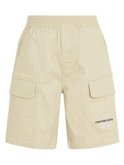 Calvin Klein Green Logo Cargo Shorts - Image 4 of 6